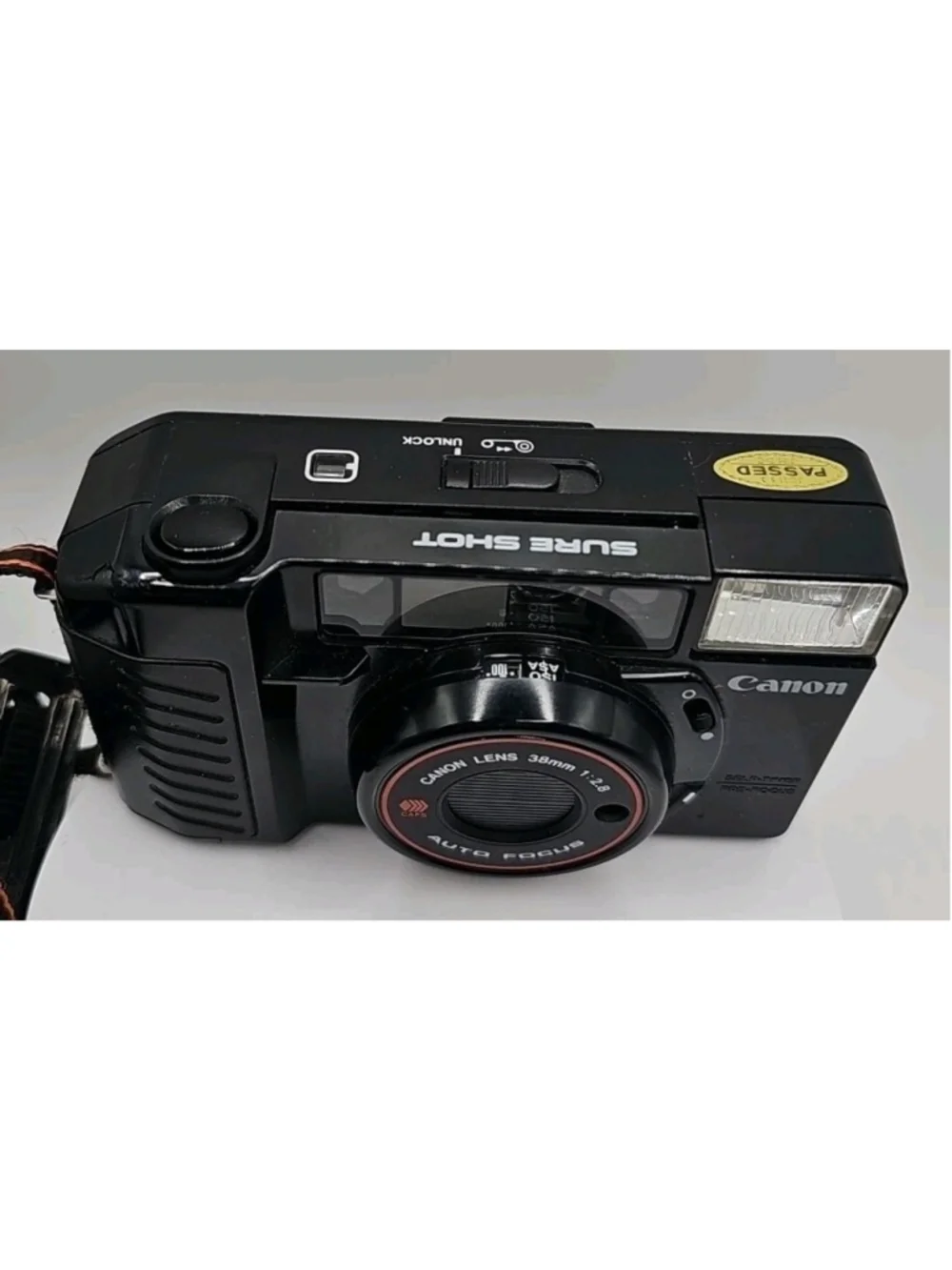 Canon Sure-Shot 35mm Film Camera w/38mm f2.8 Lens For Parts/Not Working - Picture 3 of 10